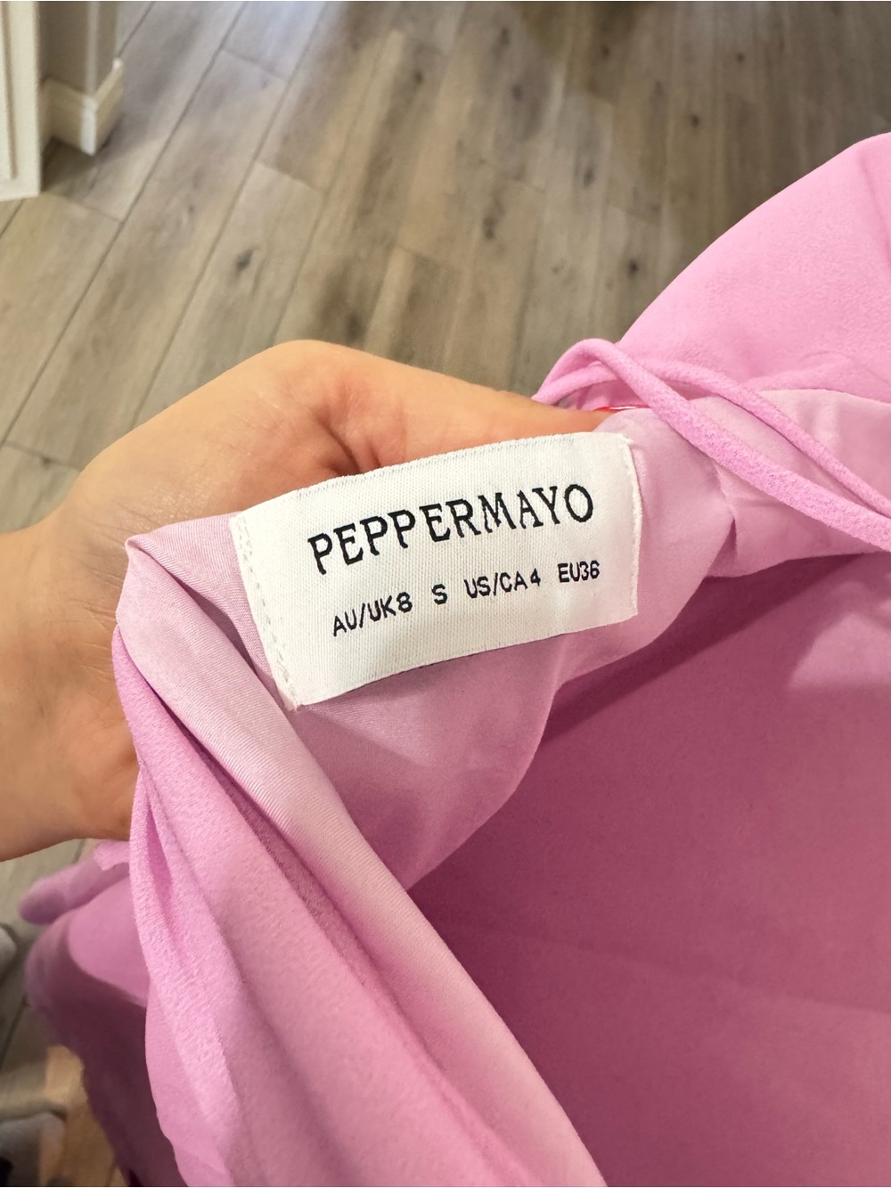 Peppermayo Prim Pastel Pink Maxi Dress US4 - Picture 7 of 7